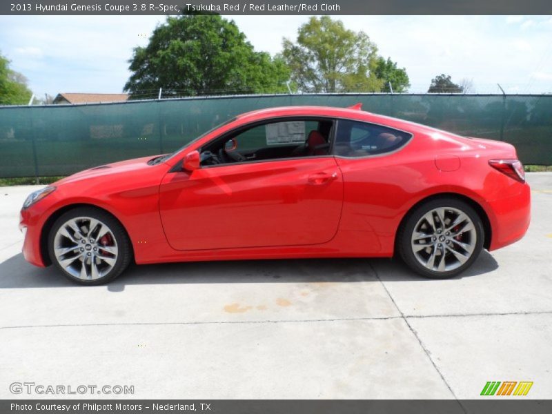  2013 Genesis Coupe 3.8 R-Spec Tsukuba Red