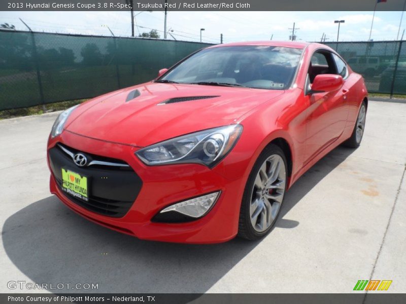 Tsukuba Red / Red Leather/Red Cloth 2013 Hyundai Genesis Coupe 3.8 R-Spec