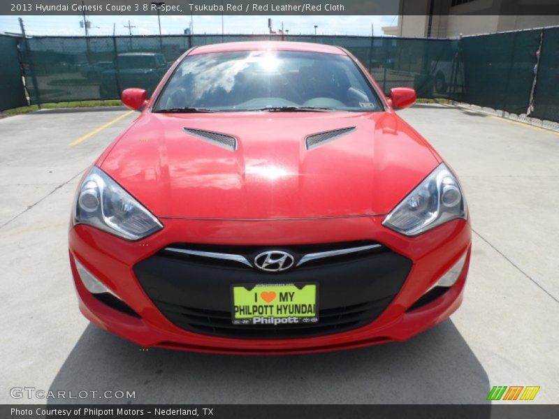 Tsukuba Red / Red Leather/Red Cloth 2013 Hyundai Genesis Coupe 3.8 R-Spec