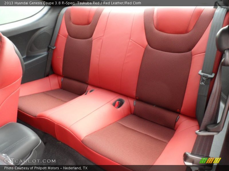 Rear Seat of 2013 Genesis Coupe 3.8 R-Spec