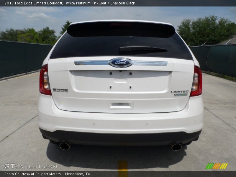 White Platinum Tri-Coat / Charcoal Black 2013 Ford Edge Limited EcoBoost