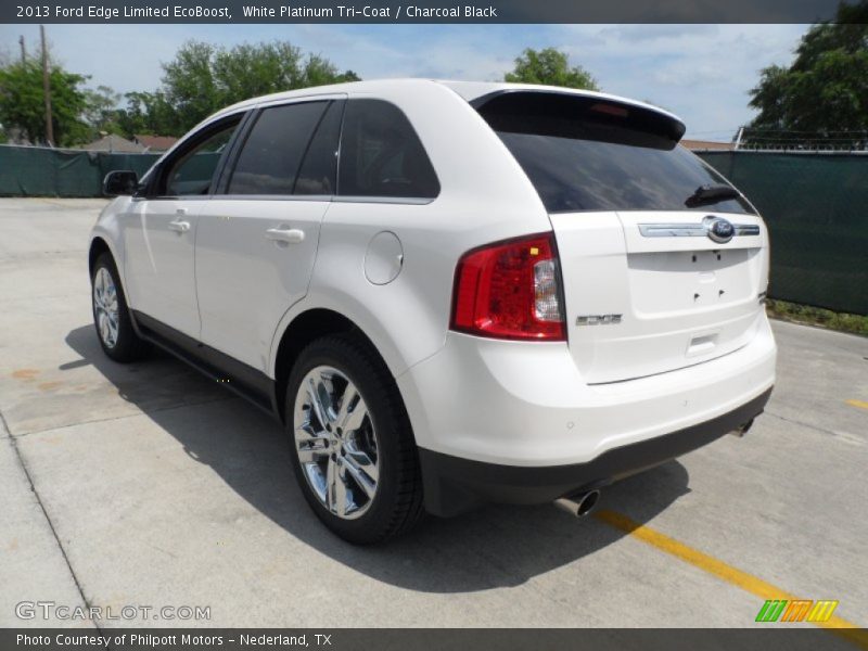 White Platinum Tri-Coat / Charcoal Black 2013 Ford Edge Limited EcoBoost