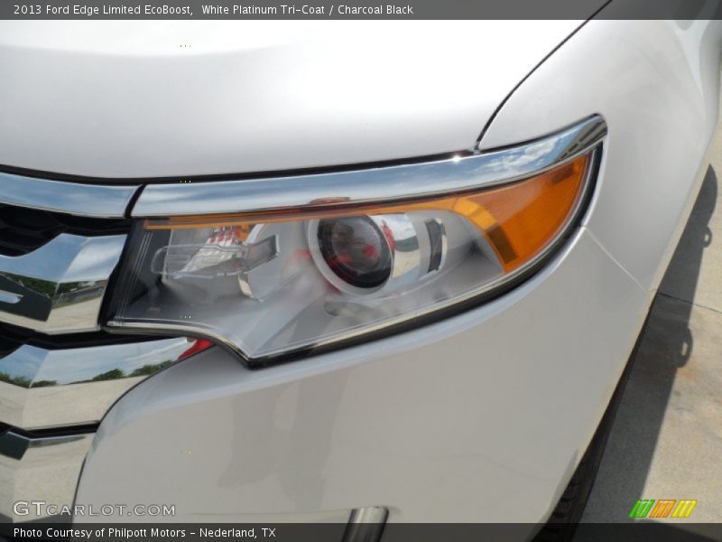 White Platinum Tri-Coat / Charcoal Black 2013 Ford Edge Limited EcoBoost
