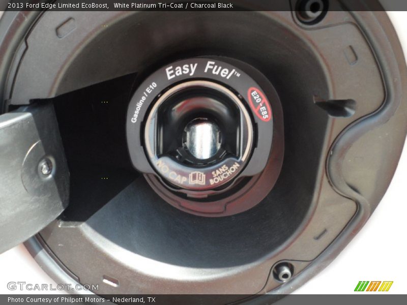 White Platinum Tri-Coat / Charcoal Black 2013 Ford Edge Limited EcoBoost
