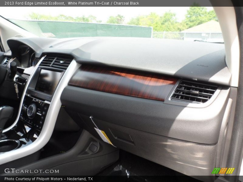 White Platinum Tri-Coat / Charcoal Black 2013 Ford Edge Limited EcoBoost