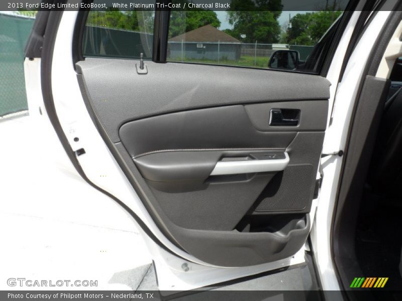 White Platinum Tri-Coat / Charcoal Black 2013 Ford Edge Limited EcoBoost