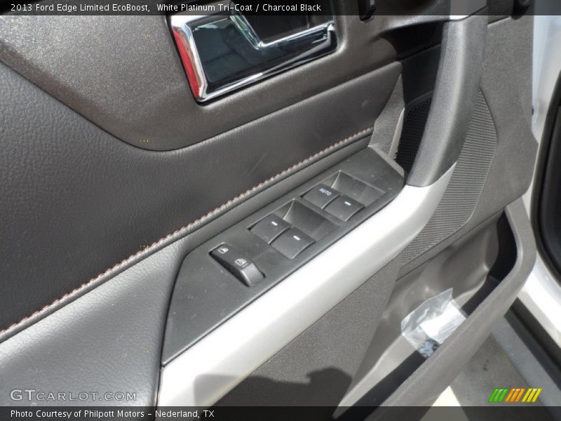 White Platinum Tri-Coat / Charcoal Black 2013 Ford Edge Limited EcoBoost