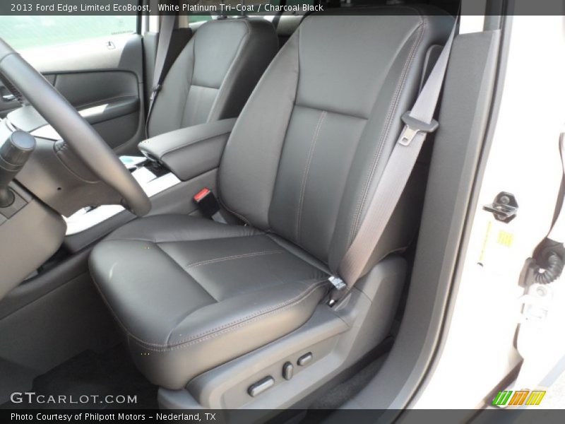 White Platinum Tri-Coat / Charcoal Black 2013 Ford Edge Limited EcoBoost