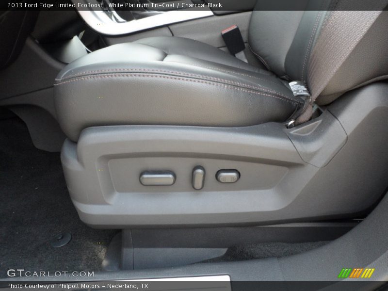 White Platinum Tri-Coat / Charcoal Black 2013 Ford Edge Limited EcoBoost