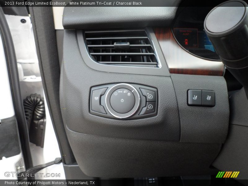 White Platinum Tri-Coat / Charcoal Black 2013 Ford Edge Limited EcoBoost