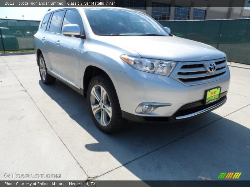 Classic Silver Metallic / Ash 2012 Toyota Highlander Limited