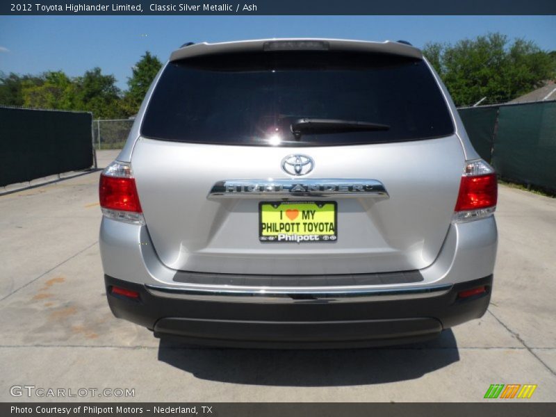 Classic Silver Metallic / Ash 2012 Toyota Highlander Limited