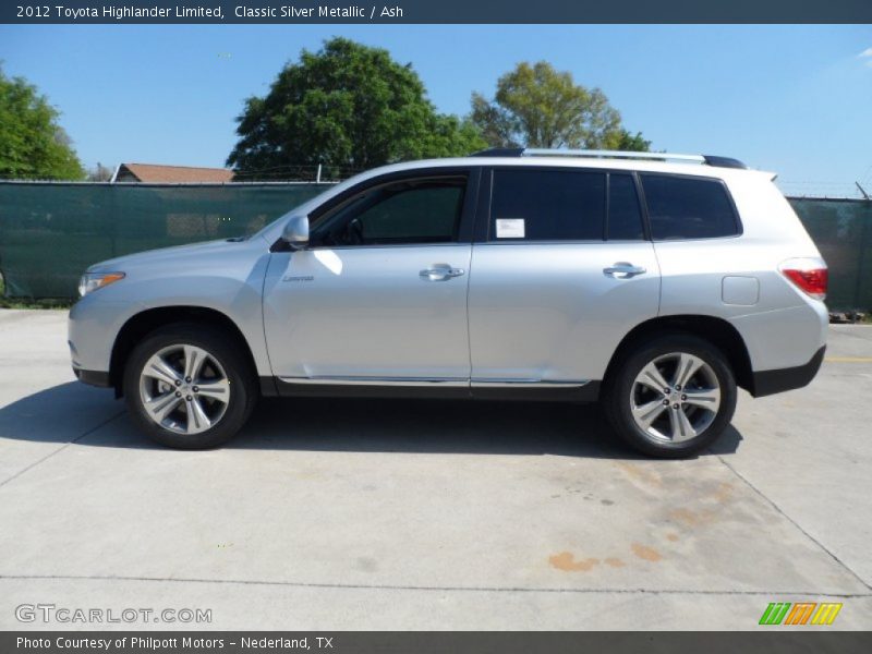 Classic Silver Metallic / Ash 2012 Toyota Highlander Limited