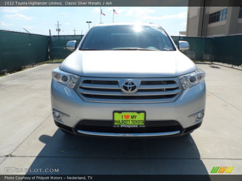 Classic Silver Metallic / Ash 2012 Toyota Highlander Limited