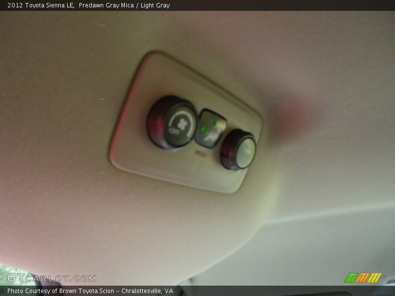 Predawn Gray Mica / Light Gray 2012 Toyota Sienna LE