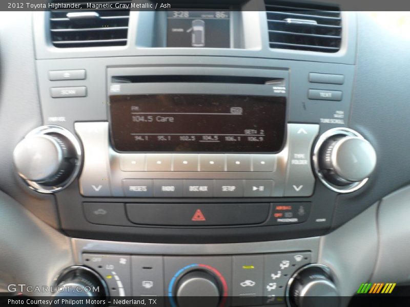 Magnetic Gray Metallic / Ash 2012 Toyota Highlander