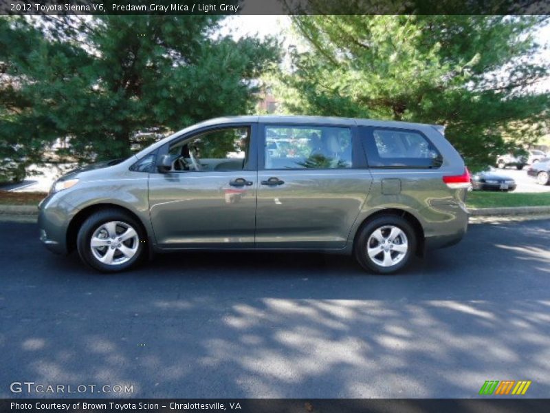 Predawn Gray Mica / Light Gray 2012 Toyota Sienna V6
