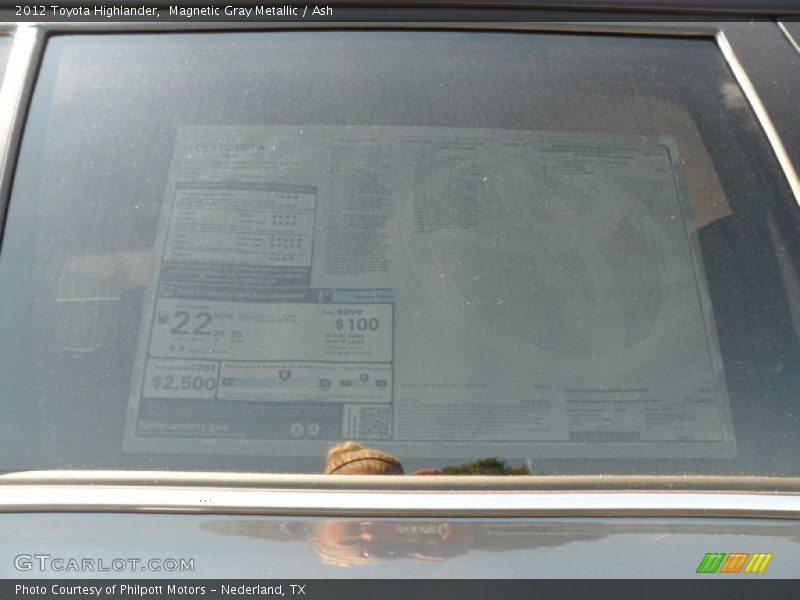 Magnetic Gray Metallic / Ash 2012 Toyota Highlander