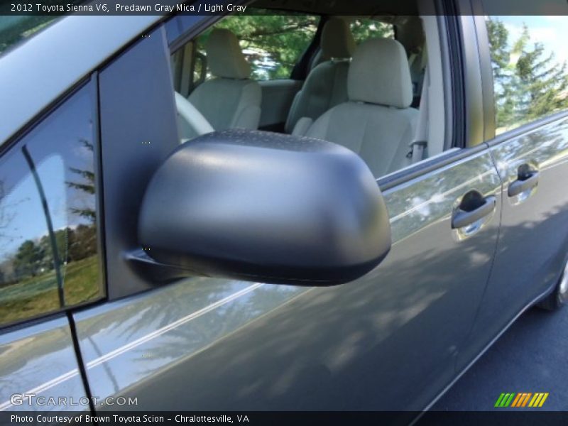 Predawn Gray Mica / Light Gray 2012 Toyota Sienna V6