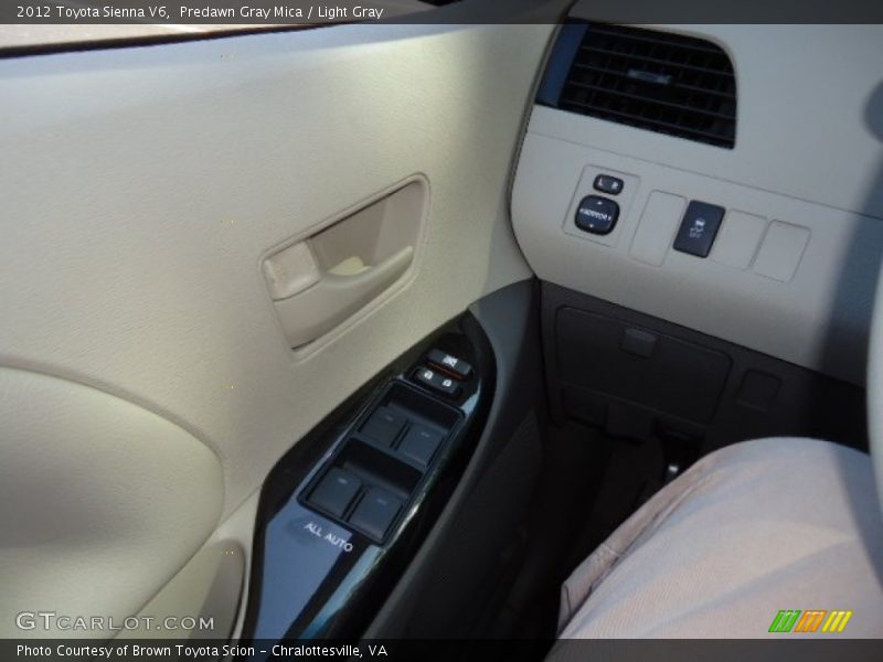 Predawn Gray Mica / Light Gray 2012 Toyota Sienna V6