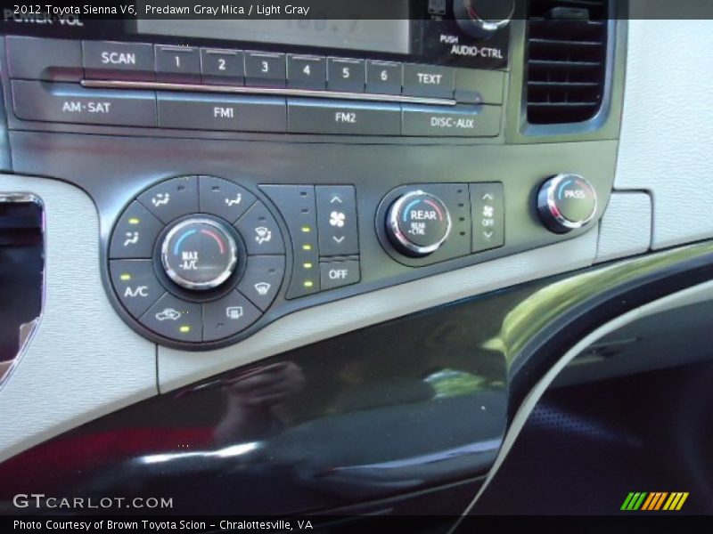 Controls of 2012 Sienna V6