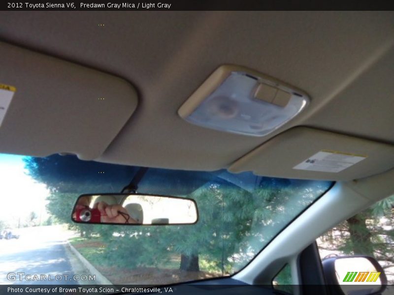 Predawn Gray Mica / Light Gray 2012 Toyota Sienna V6