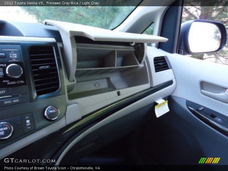 Predawn Gray Mica / Light Gray 2012 Toyota Sienna V6