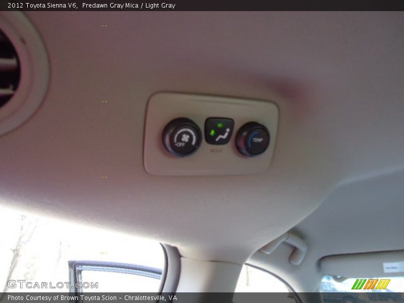Predawn Gray Mica / Light Gray 2012 Toyota Sienna V6