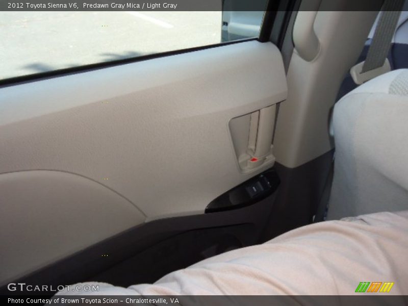 Predawn Gray Mica / Light Gray 2012 Toyota Sienna V6