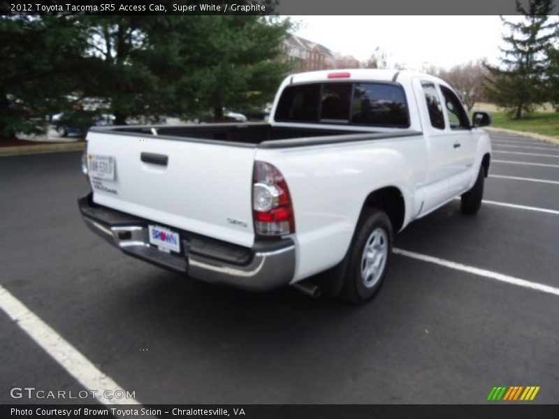 Super White / Graphite 2012 Toyota Tacoma SR5 Access Cab