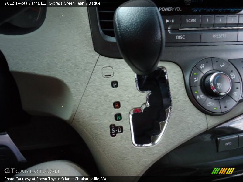 Cypress Green Pearl / Bisque 2012 Toyota Sienna LE