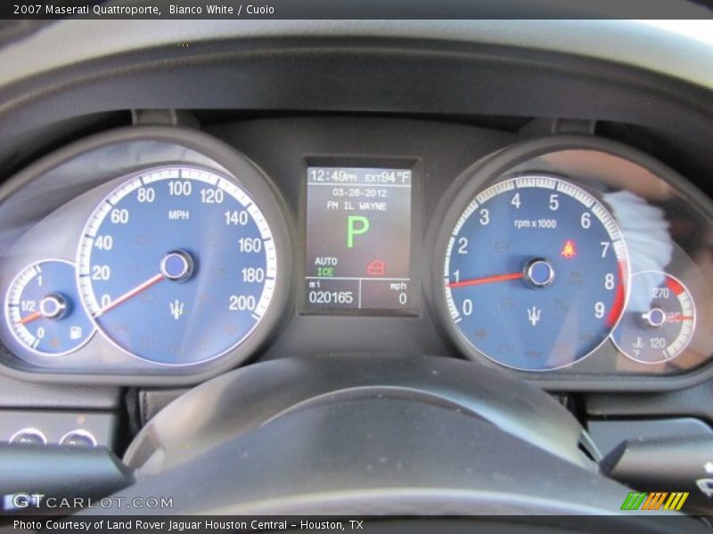  2007 Quattroporte   Gauges