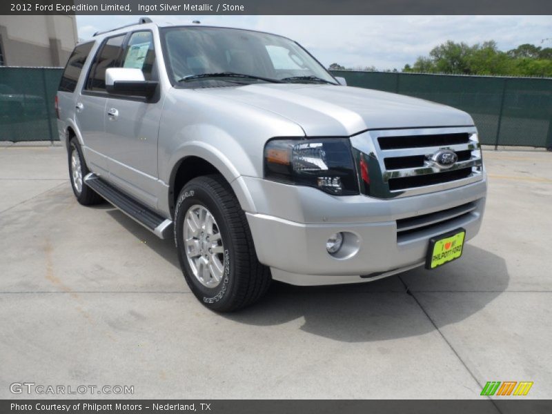 Ingot Silver Metallic / Stone 2012 Ford Expedition Limited