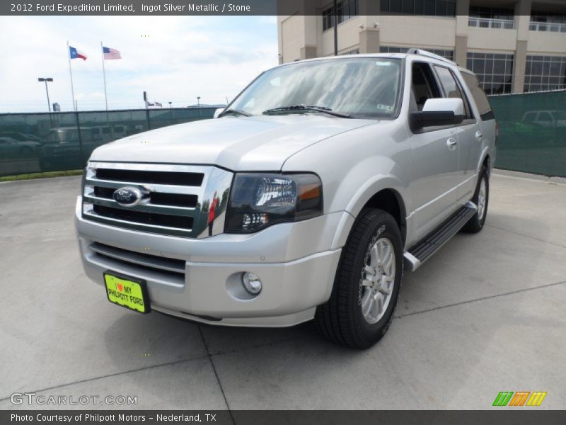 Ingot Silver Metallic / Stone 2012 Ford Expedition Limited