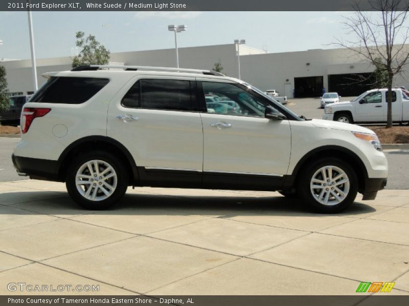 White Suede / Medium Light Stone 2011 Ford Explorer XLT