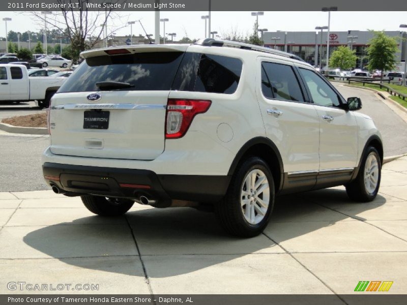 White Suede / Medium Light Stone 2011 Ford Explorer XLT