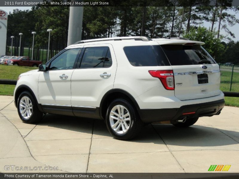 White Suede / Medium Light Stone 2011 Ford Explorer XLT