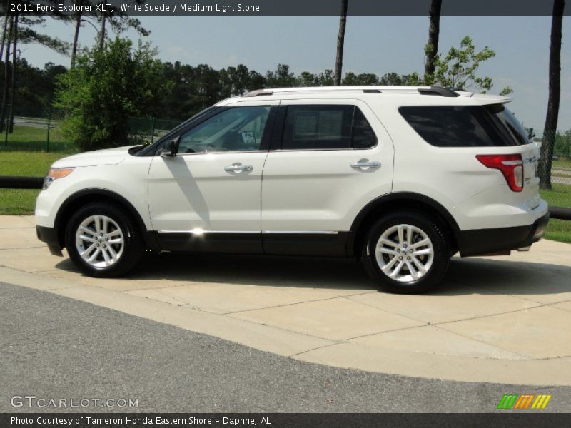 White Suede / Medium Light Stone 2011 Ford Explorer XLT