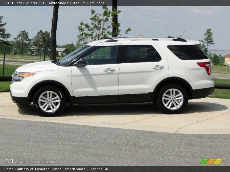 White Suede / Medium Light Stone 2011 Ford Explorer XLT