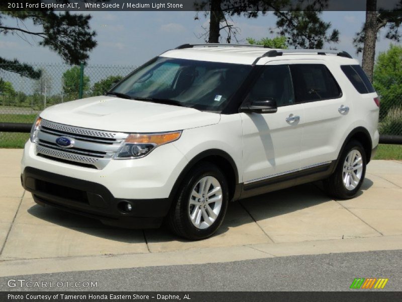 White Suede / Medium Light Stone 2011 Ford Explorer XLT