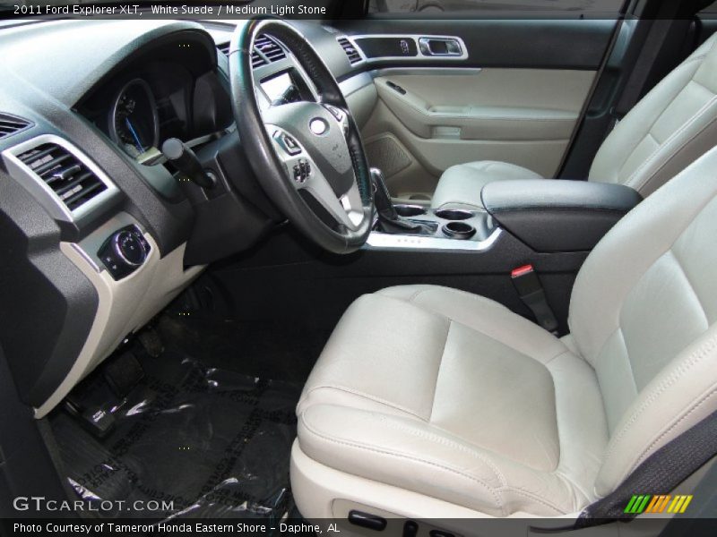 White Suede / Medium Light Stone 2011 Ford Explorer XLT
