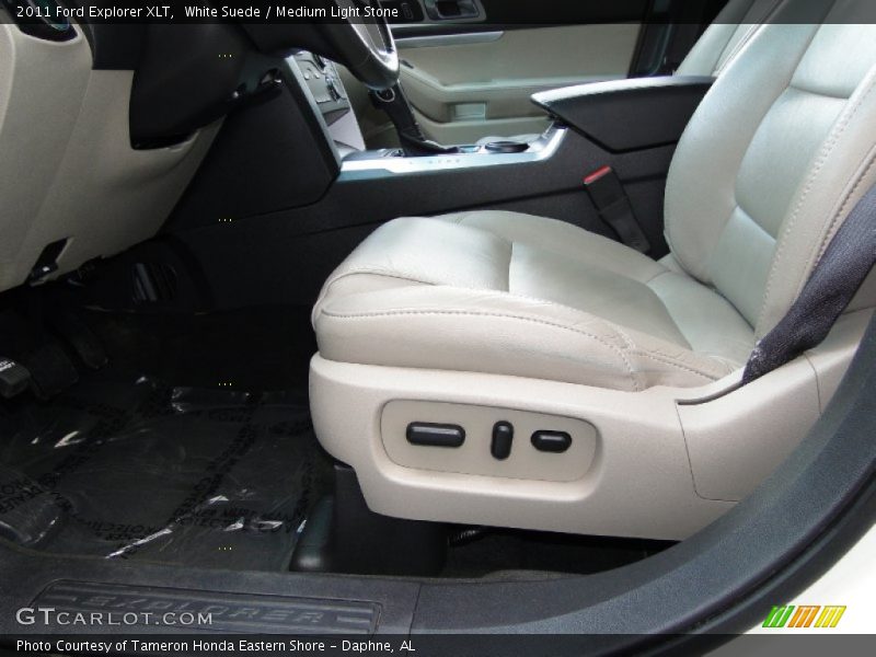 White Suede / Medium Light Stone 2011 Ford Explorer XLT