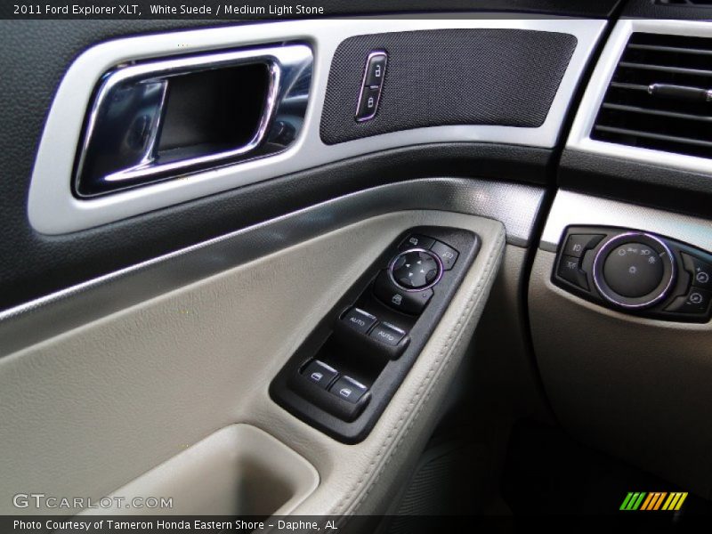 White Suede / Medium Light Stone 2011 Ford Explorer XLT