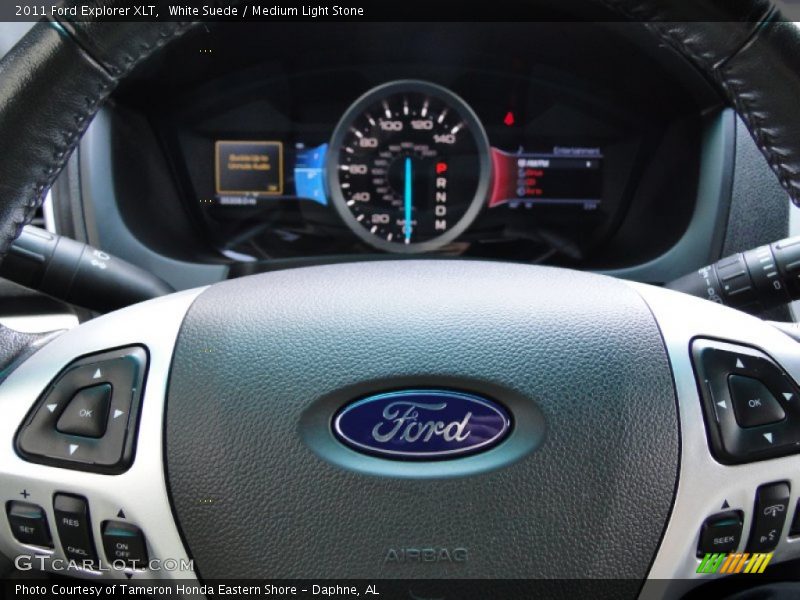 White Suede / Medium Light Stone 2011 Ford Explorer XLT