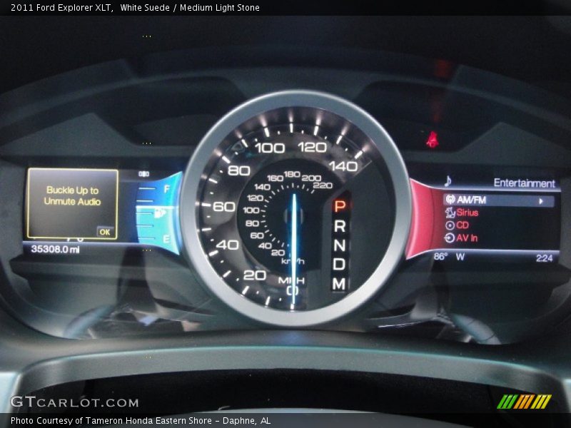 White Suede / Medium Light Stone 2011 Ford Explorer XLT