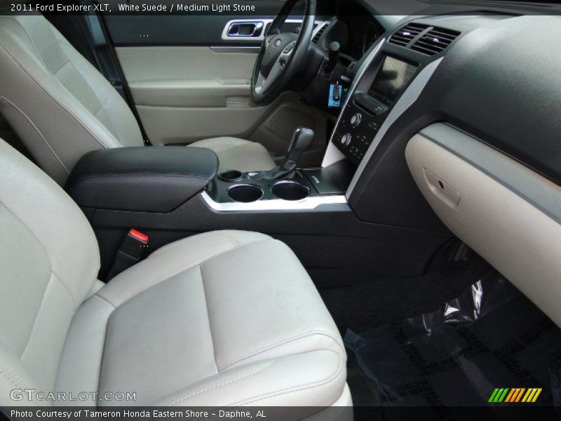 White Suede / Medium Light Stone 2011 Ford Explorer XLT