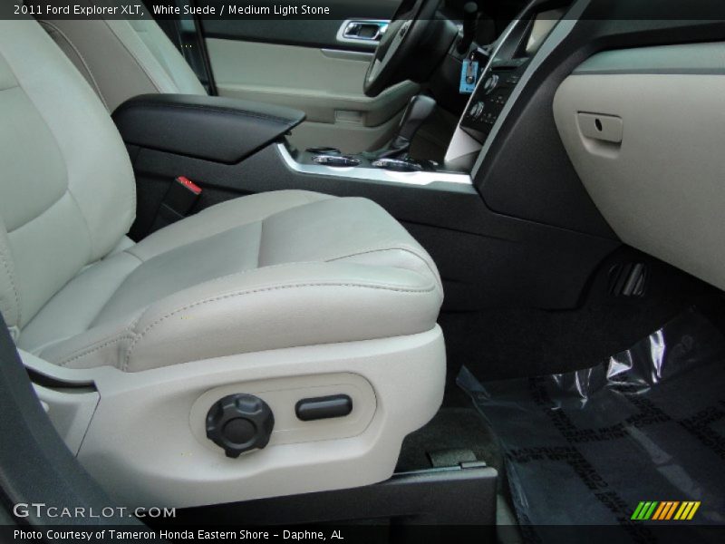 White Suede / Medium Light Stone 2011 Ford Explorer XLT