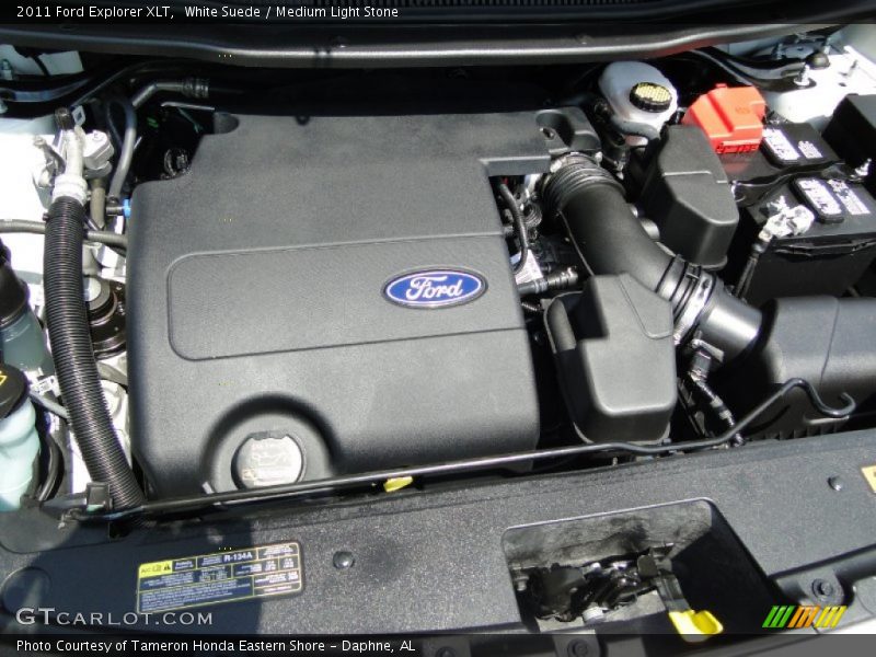 White Suede / Medium Light Stone 2011 Ford Explorer XLT