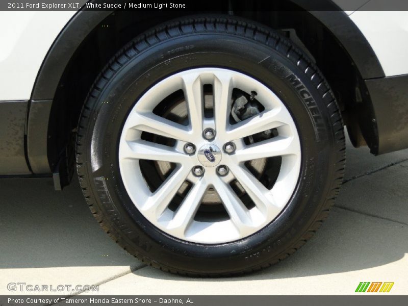 White Suede / Medium Light Stone 2011 Ford Explorer XLT