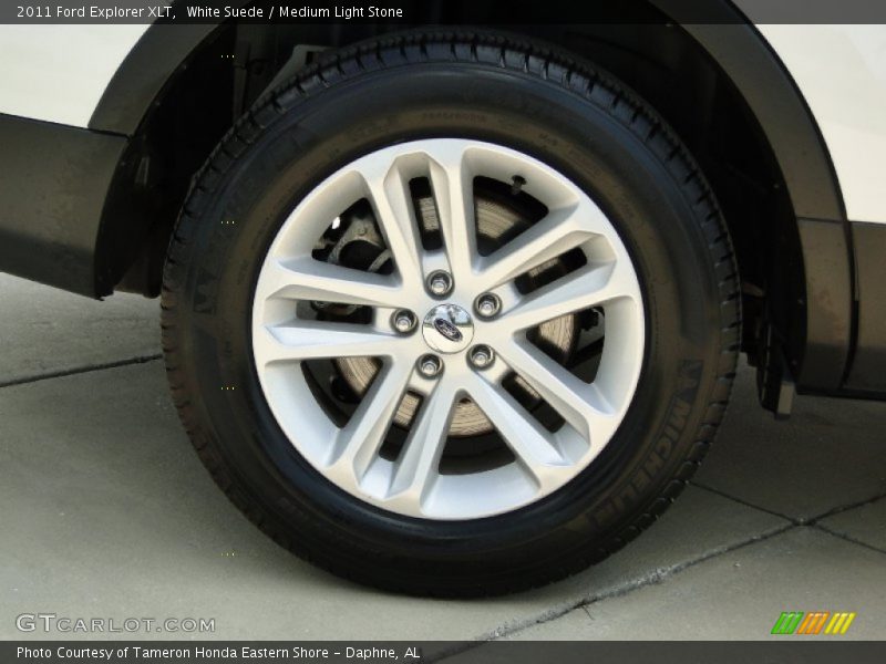 White Suede / Medium Light Stone 2011 Ford Explorer XLT